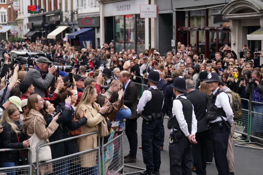 The Prince and Princess of Wales visit Soho