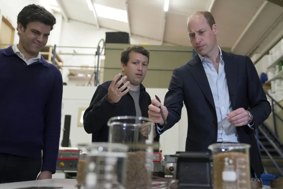 The Prince of Wales visits the 2022 Earthshot Prize Winner, Notpla