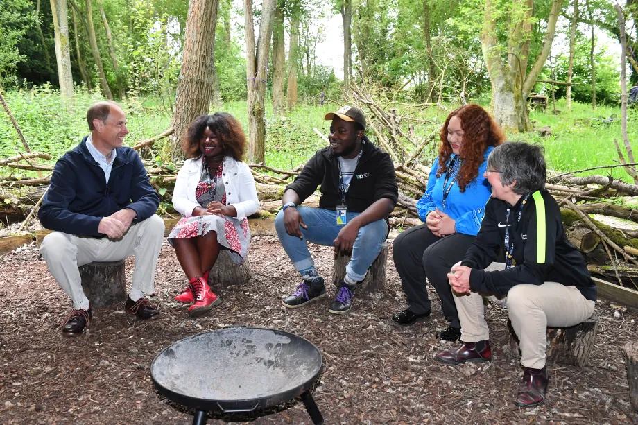 The Duke of Edinburgh visits Woodrow High House