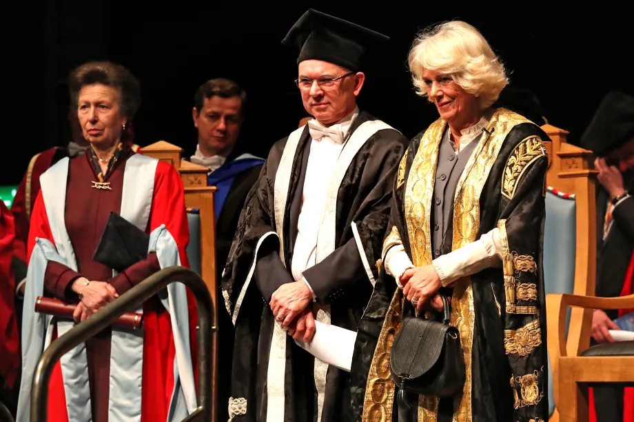 The Queen and The Princess Royal at the University of Aberdeen