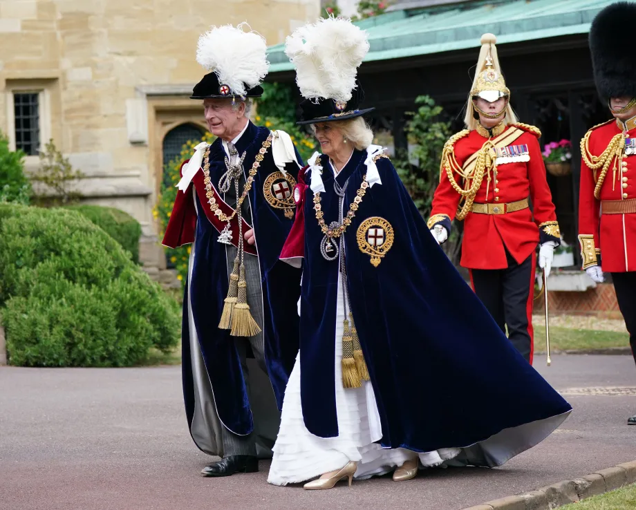 The King and Queen attend Garter Day 2023
