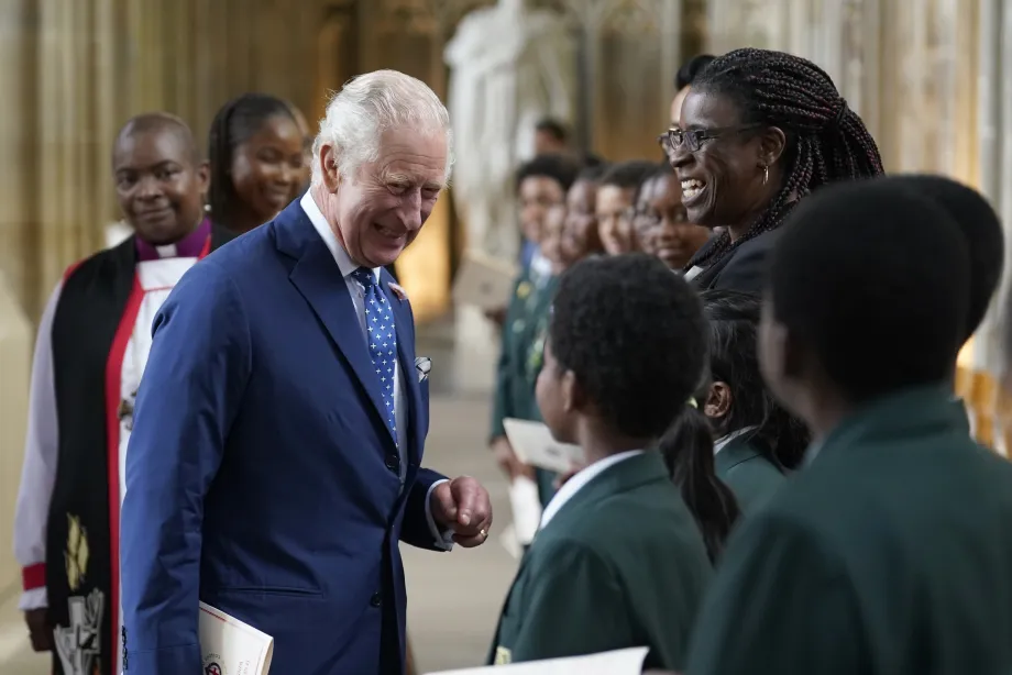 The King at a Windrush Service