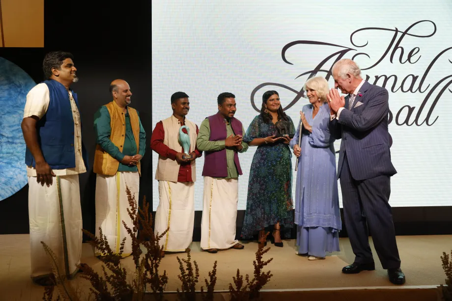 Their Majesties present the Mark Shand Award