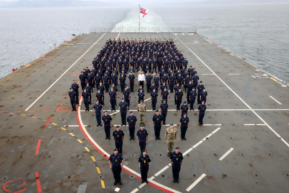 The Princess Royal visits HMS Albion
