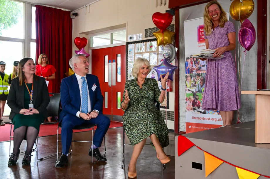 The Queen visits Millbrook Primary School