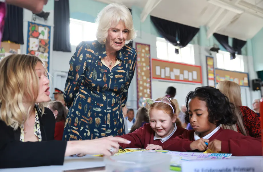 The Queen at the Shirehampton Coronation Library