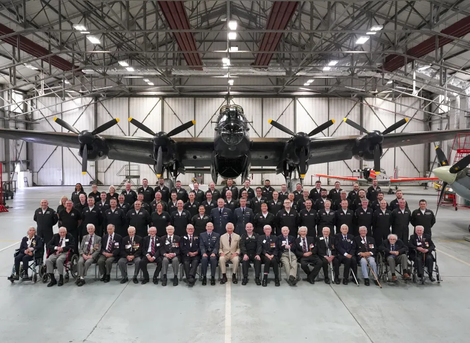 The King visits the Battle of Britain Memorial Flight