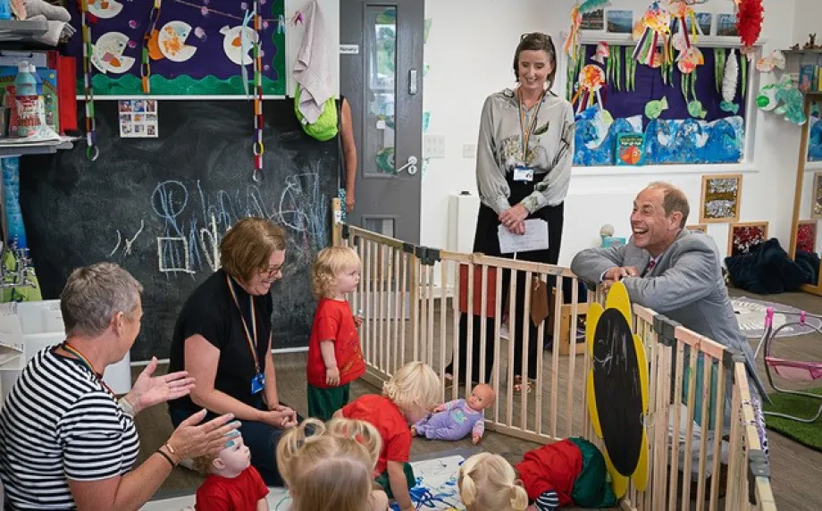 The Duke of Edinburgh visits Trelya