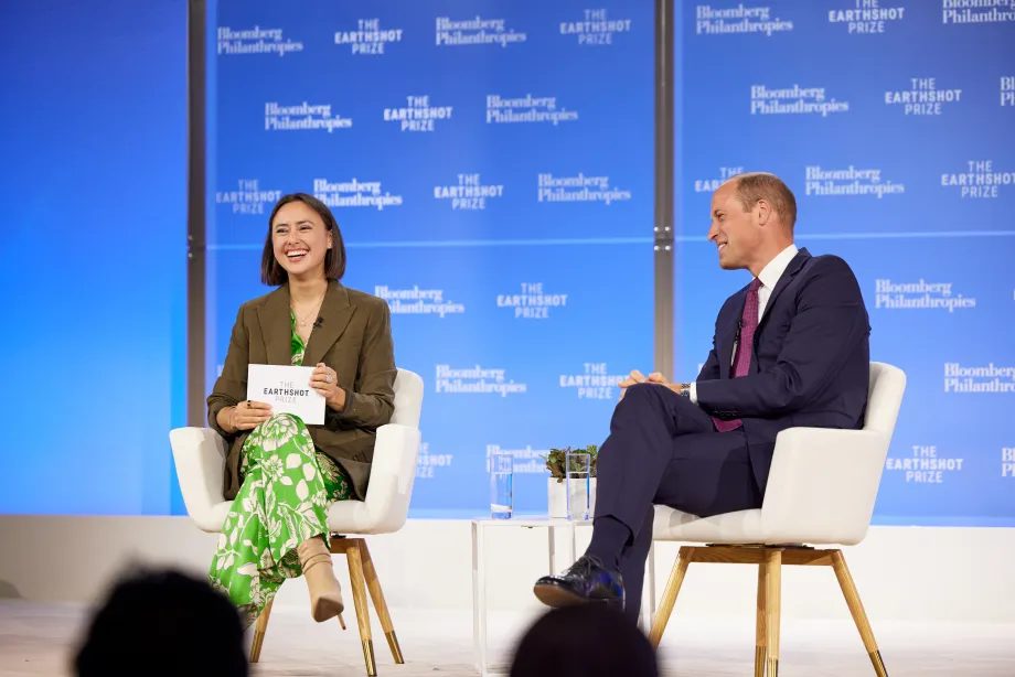 The Prince of Wales on stage at the 2023 Innovation Summit