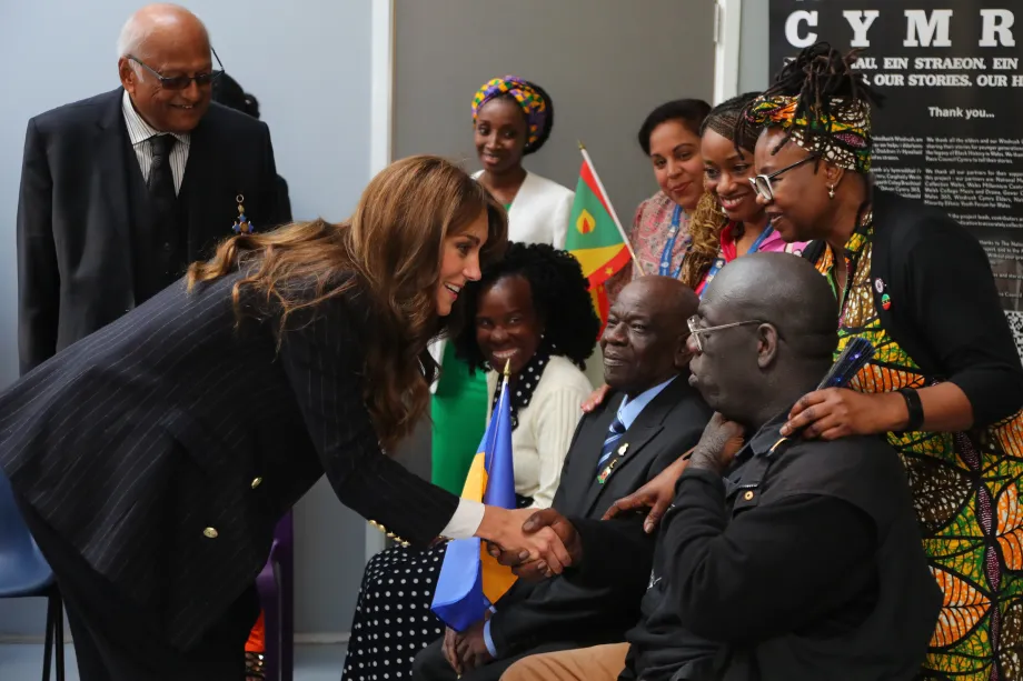The Princess of Wales with Cymru Windrush Elders