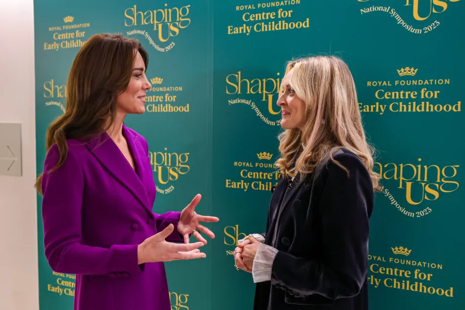 The Princess of Wales speaks with Shaping Us Champion Fearne Cotton
