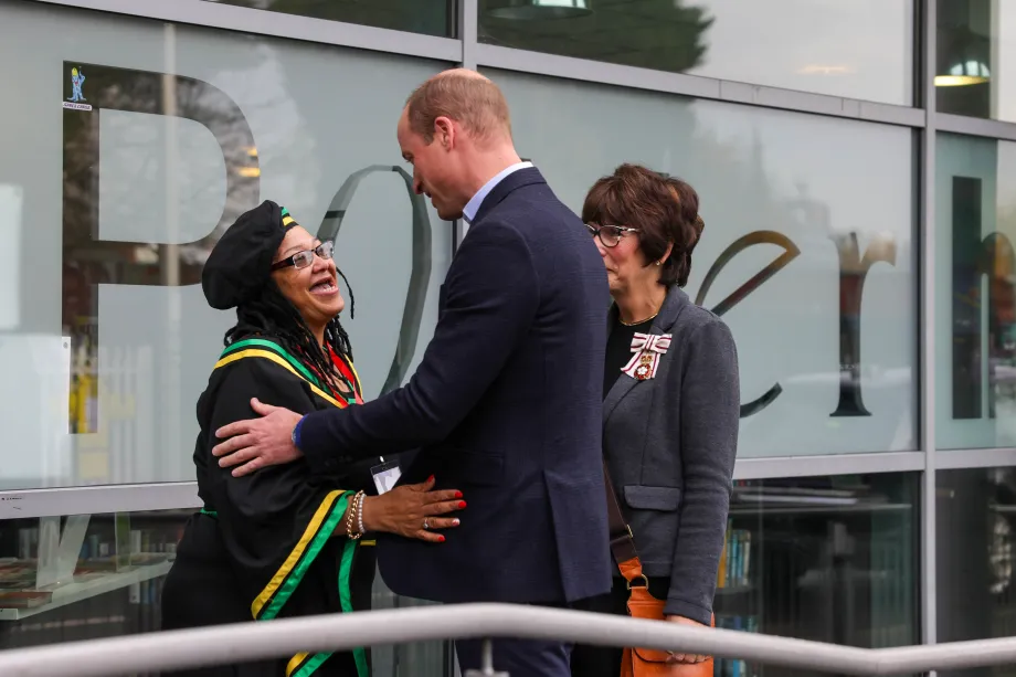 The Prince of Wales with Wendy Simms of Keeping It Real 24/7