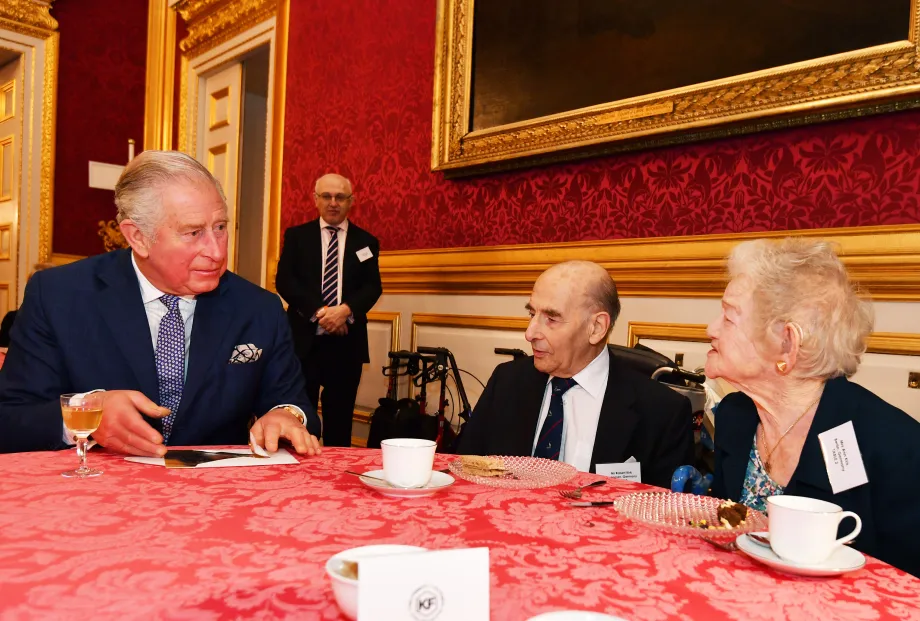 The King at a Kindertransport event in 2018
