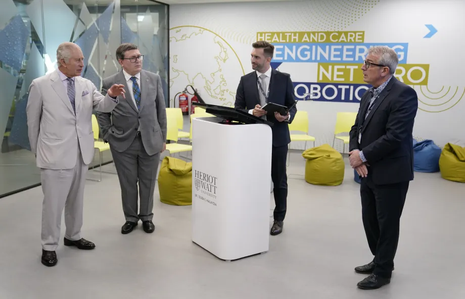 The King at Heriot-Watt University's Dubai Campus