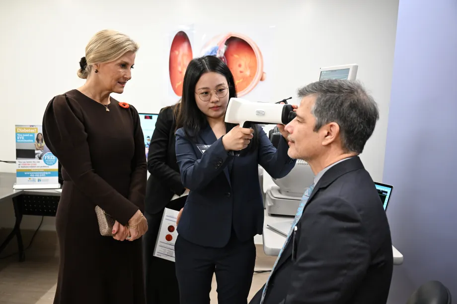 The Duchess of Edinburgh at the Donald K Johnson Eye Institute Clinical Research Unit