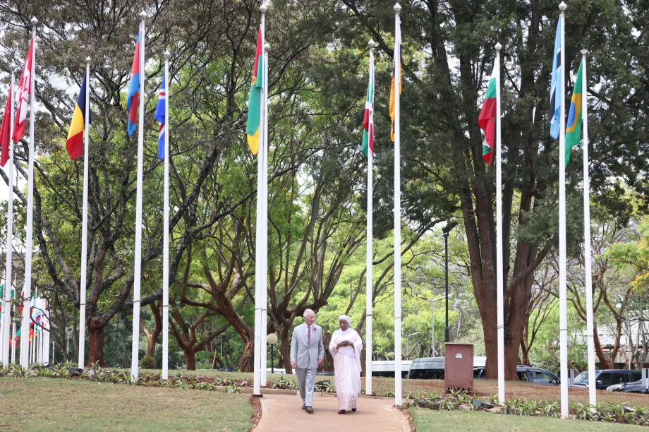 The King at the United Nations Office Nairobi
