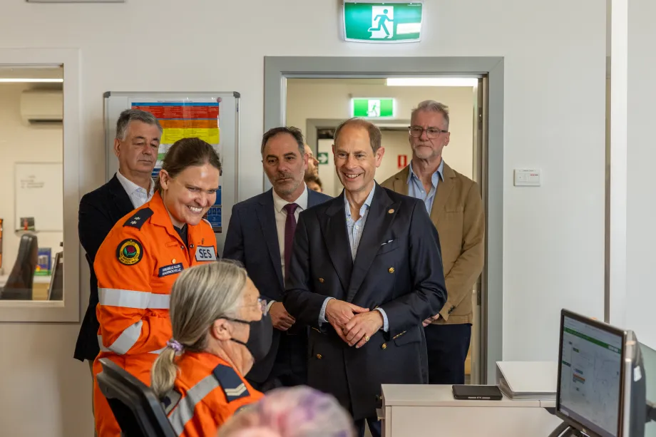 The Duke of Edinburgh at NSW SES Headquarters