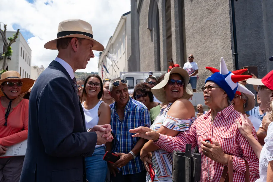 The Duke of Edinburgh in St Helena