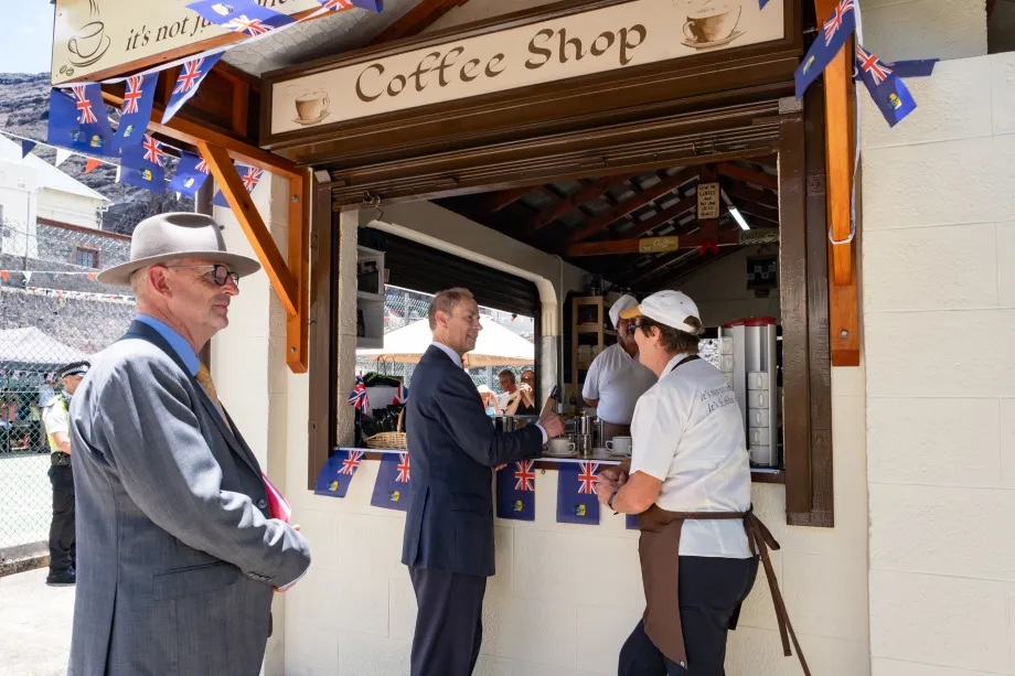 The Duke of Edinburgh in St Helena