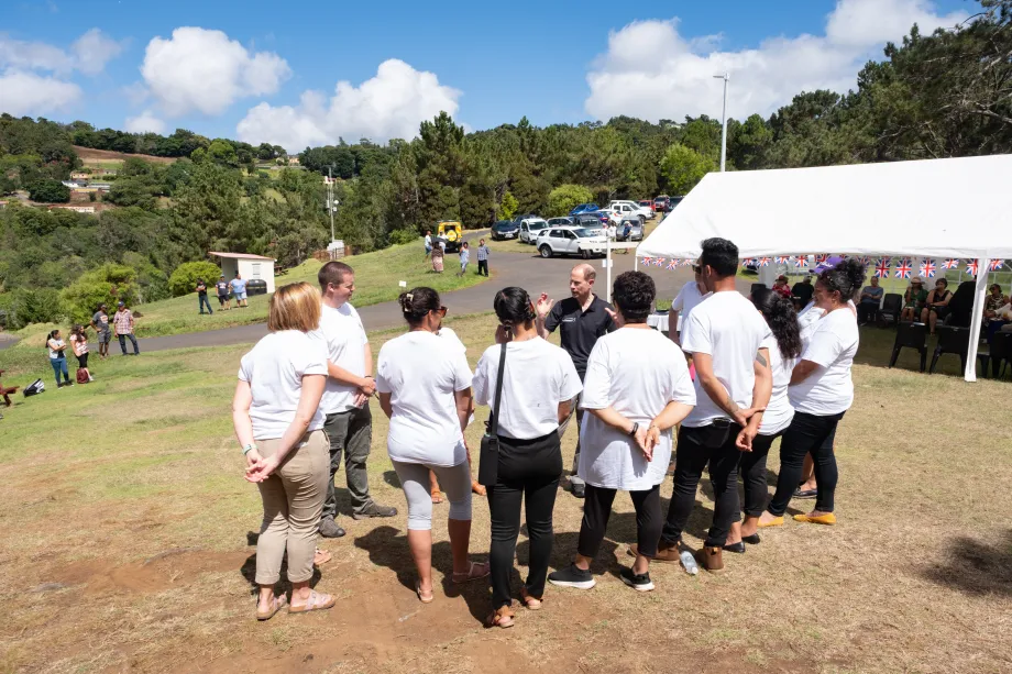 The Duke of Edinburgh in St Helena