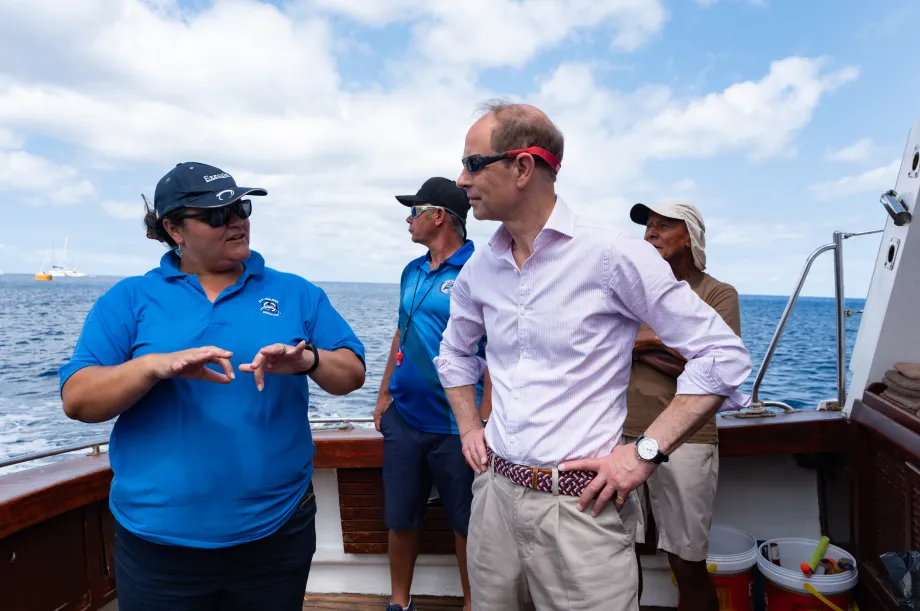 The Duke of Edinburgh in St Helena