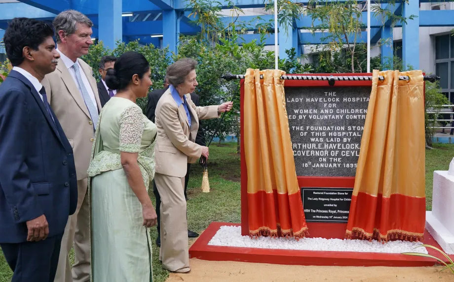 The Princess Royal in Sri Lanka