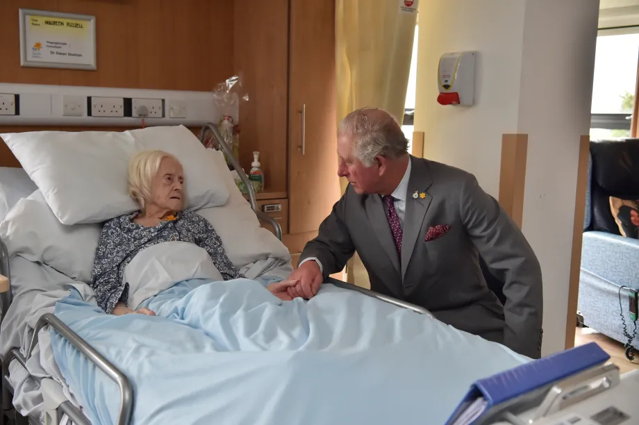 The King visits Marie Curie