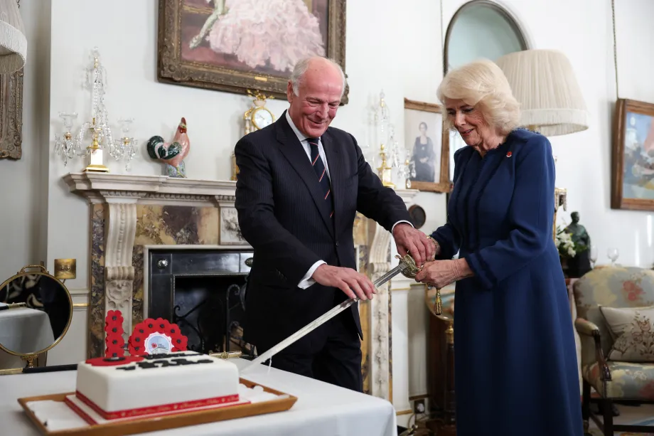 The Queen hosts a reception for the Poppy Factory