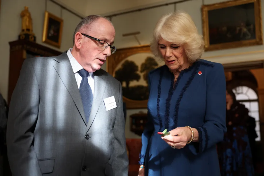 The Queen hosts a reception for the Poppy Factory