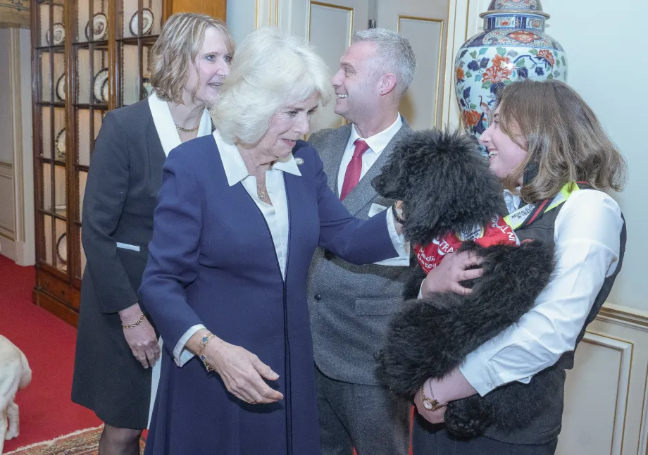 The Queen welcomes Medical Detection Dogs to Clarence House