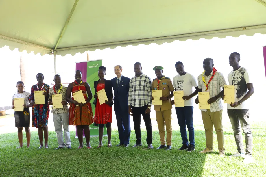 The Duke of Edinburgh in Uganda