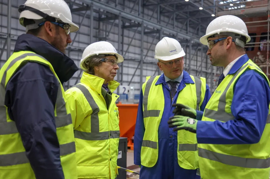 The Princess Royal visits HMS Venturer