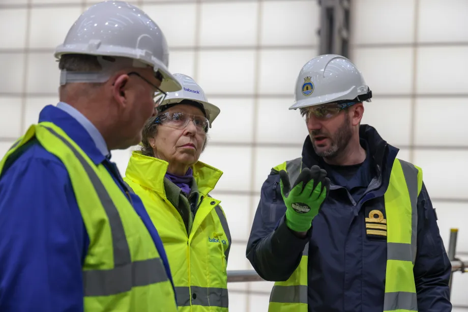 The Princess Royal visits HMS Venturer