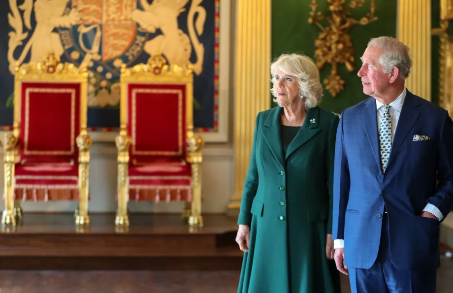 The King and Queen at Hillsborough