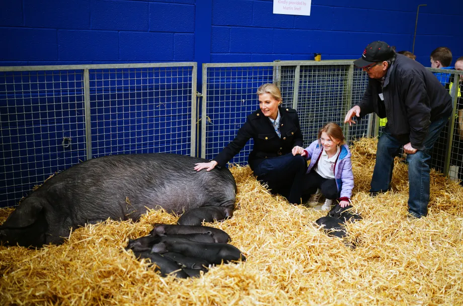 The Duchess of Edinburgh at a Field to Food Learning Day