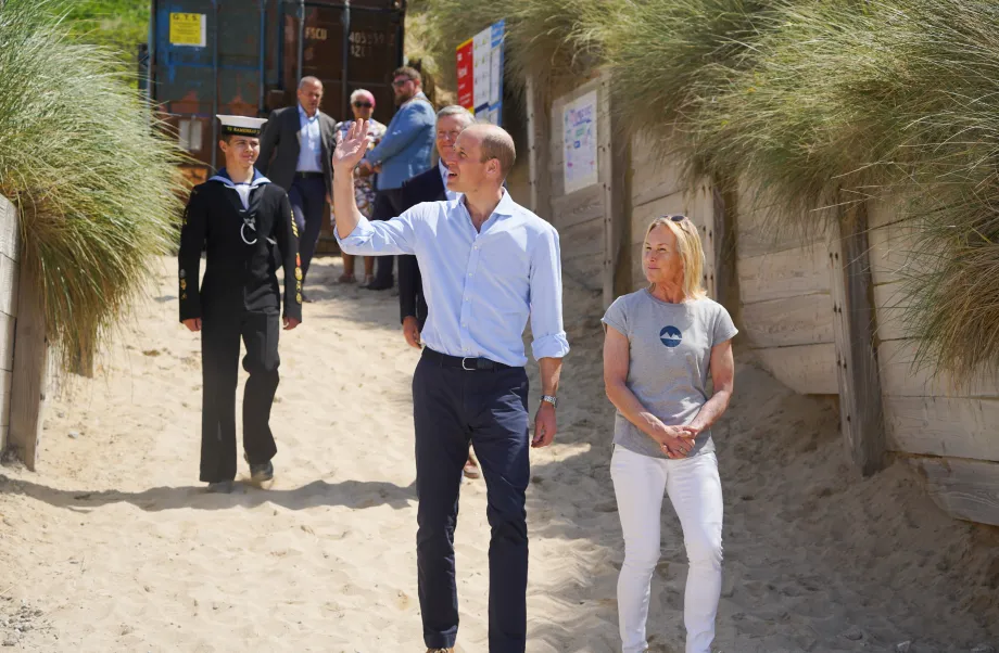 The Duke of Cornwall vists Newquay