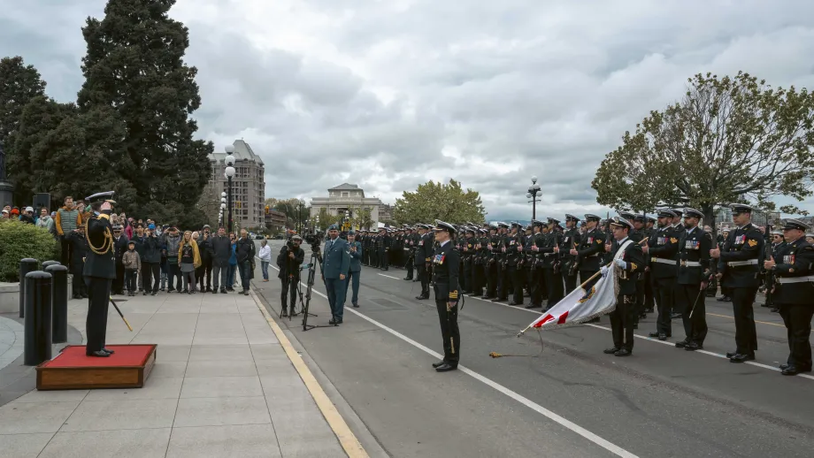 The Princess Royal visits the Battle of the Atlantic Memorial Parade