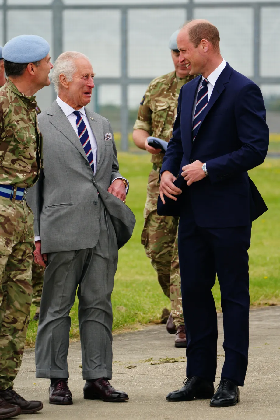 The King and The Prince of Wales in Middle Wallop