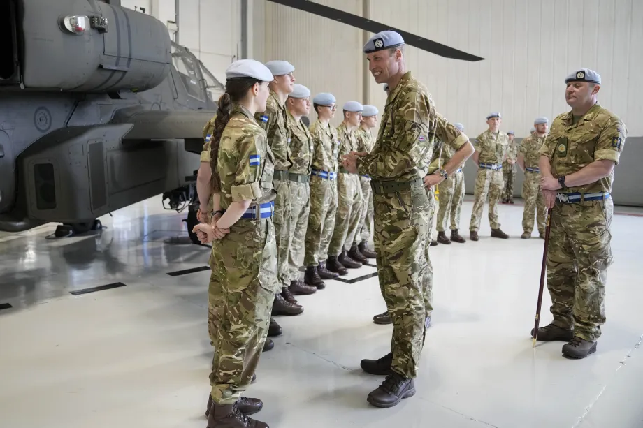 The Prince of Wales at Middle Wallop