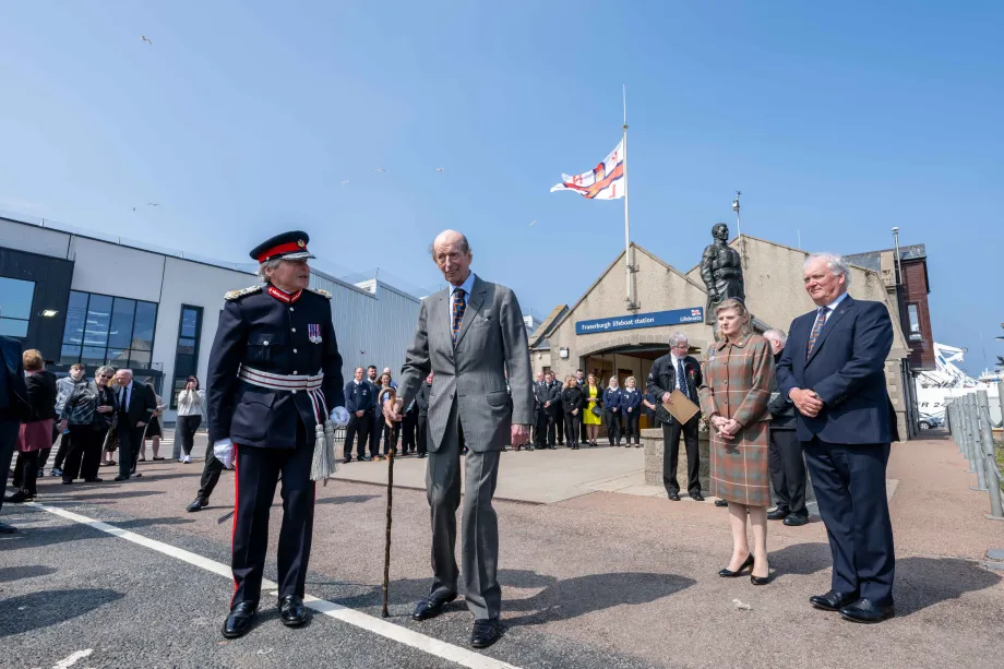 The Duke of Kent visits Fraserburgh to mark 55 years as President of RNLI