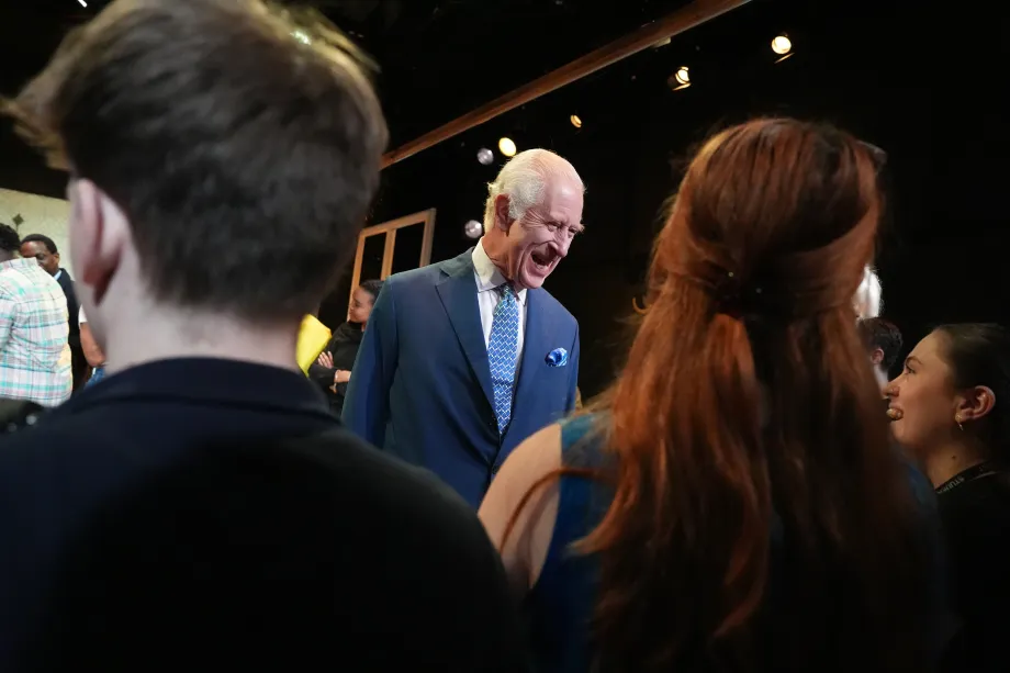 The King visits RADA