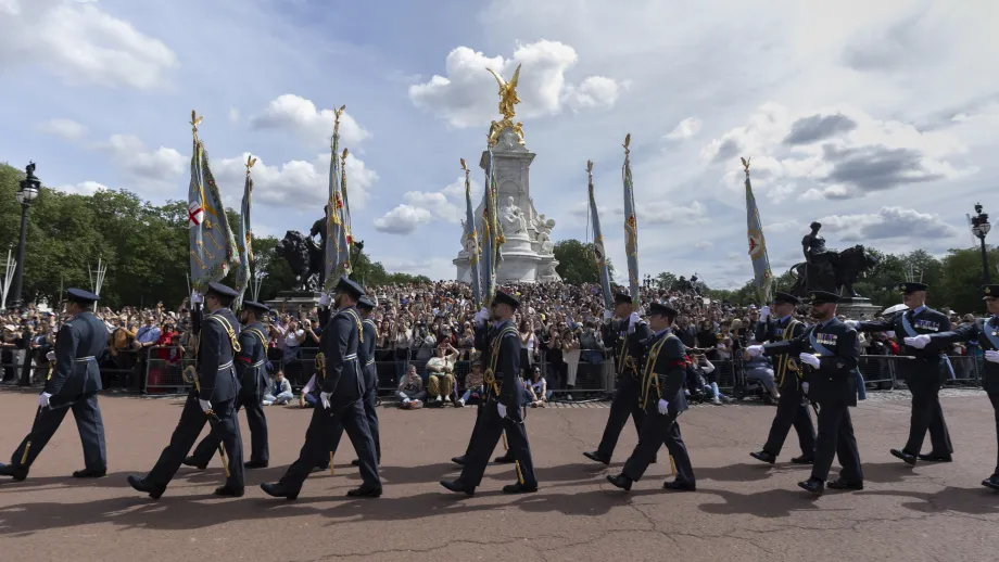 Parade of Royal Auxiliary Air Force Squadron