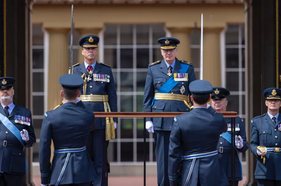 The Duke of Gloucester on Parade
