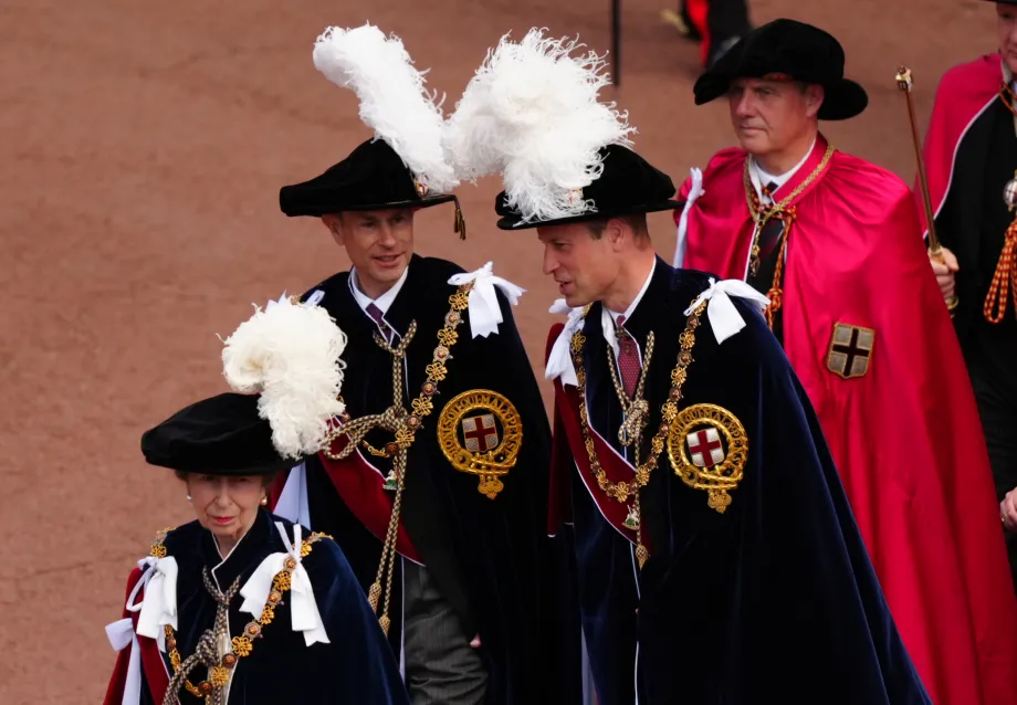 Garter Day The Prince of Wales and The Duke of Edinburgh. 
