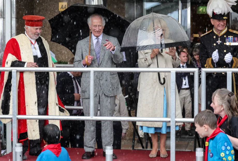 The King and Queen visit Jersey