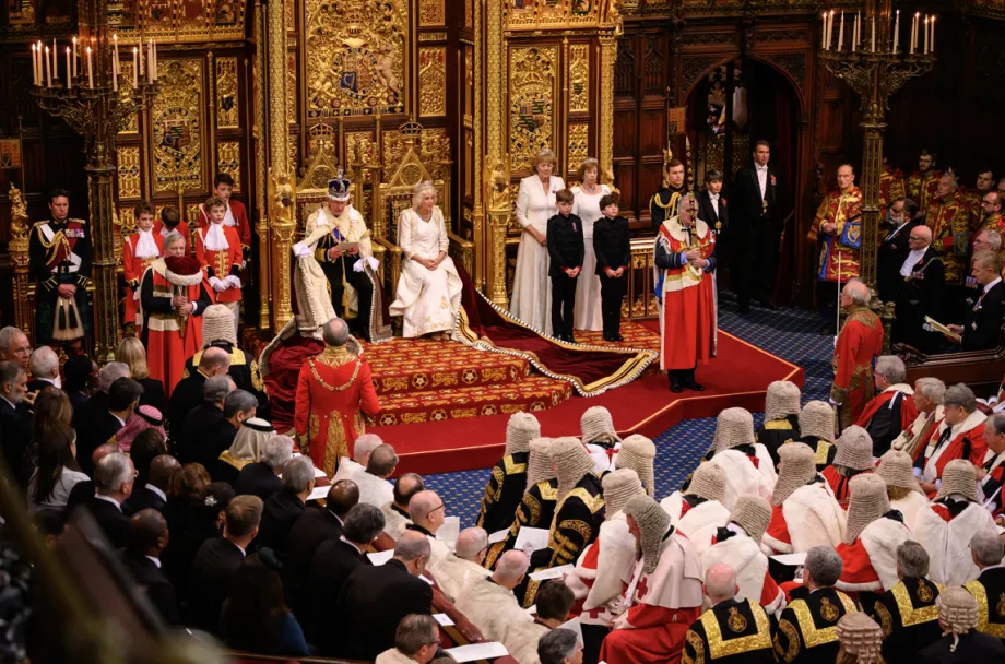 The King and Queen attend the State Opening of Parliament