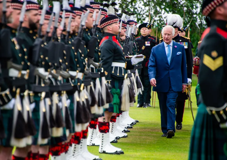The King during the Ceremony of the Keys