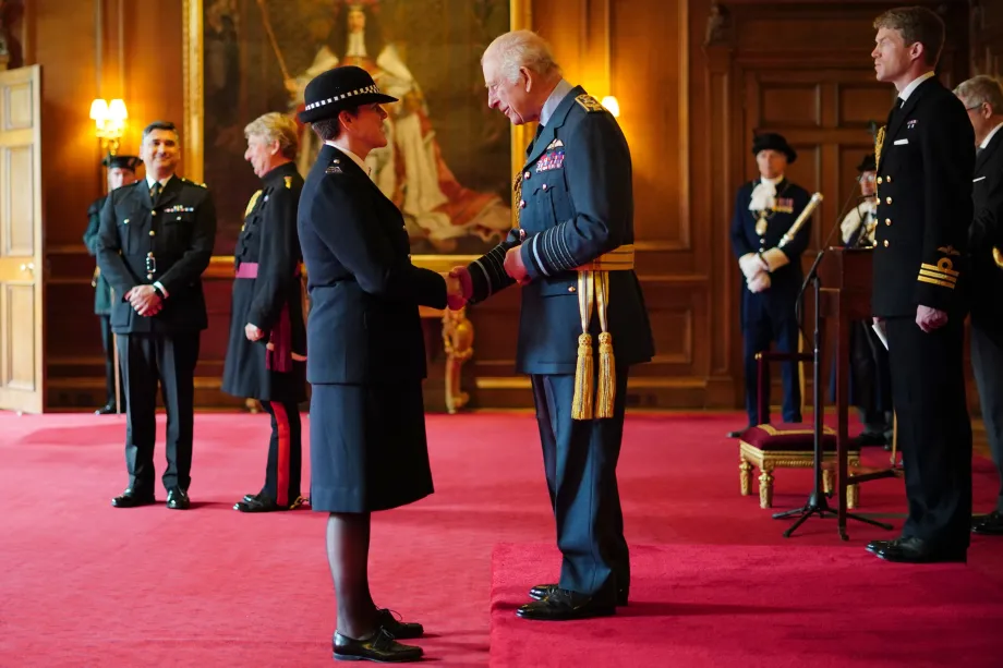 The King undertakes an Investiture at the Palace of Holyroodhouse