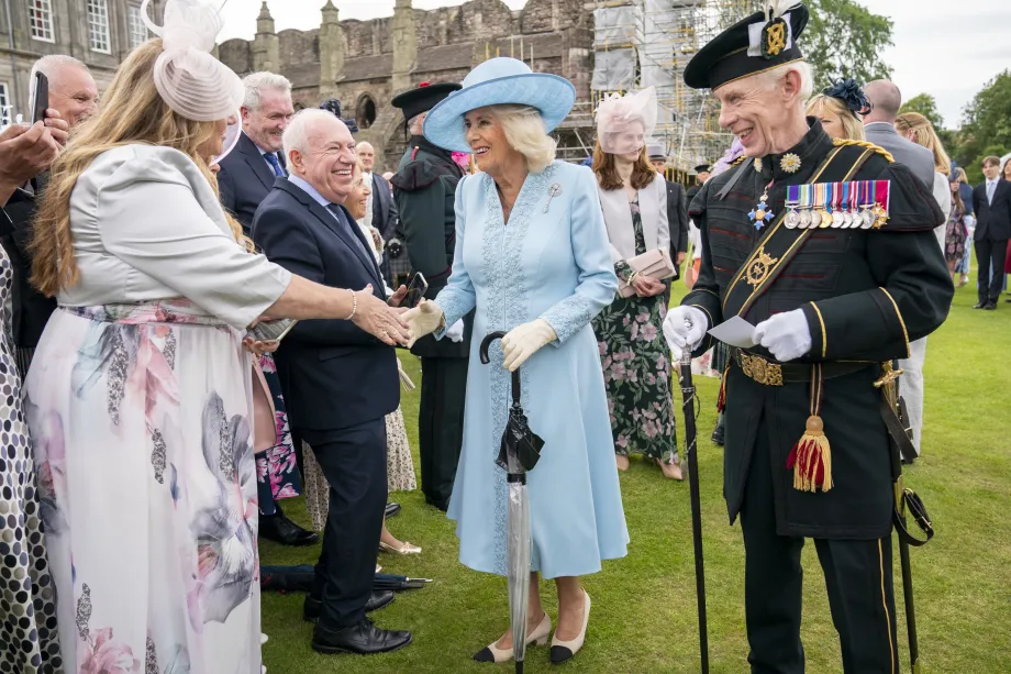 The Queen attends a Garden Party during Holyrood Week