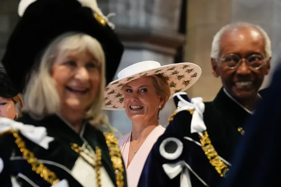 The Duchess of Edinburgh at the Order of the Thistle Service